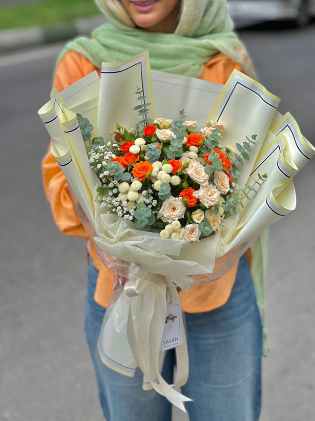 خرید دسته گل مینیاتوری - گل ساسان گلفروشی رشت
