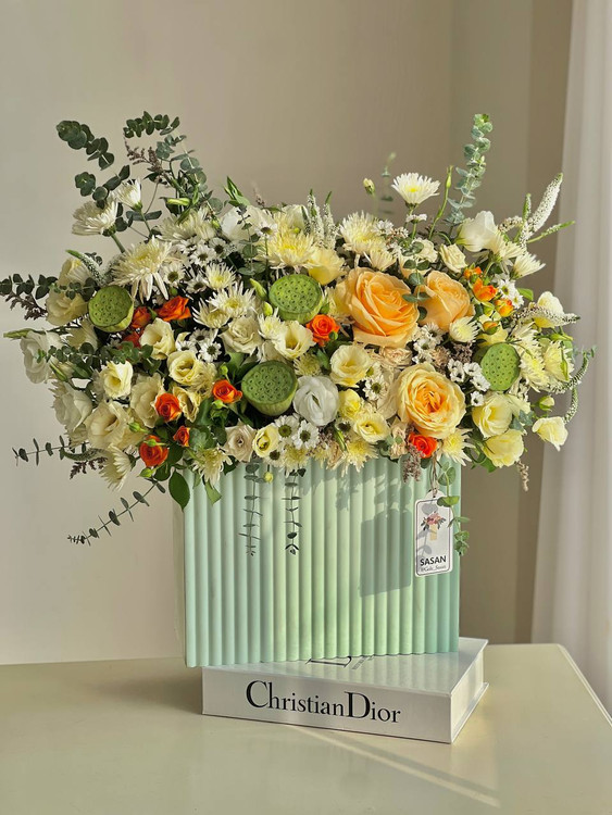 خرید باکس گل گرین - گل ساسان گلفروشی رشت