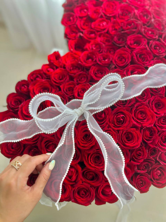 خرید باکس گل قلب رویال - گل ساسان گلفروشی رشت