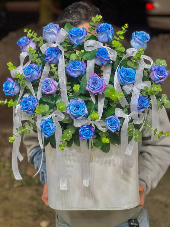 خرید باکس گل پاپیونی - گل ساسان گلفروشی رشت