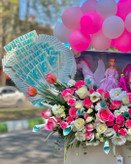 خرید باکس گل نوزادی - گل ساسان گلفروشی رشت
