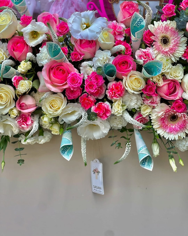 خرید باکس گل نوزادی - گل ساسان گلفروشی رشت