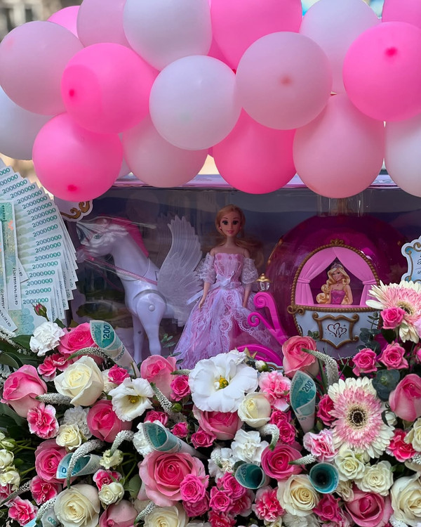 خرید باکس گل نوزادی - گل ساسان گلفروشی رشت