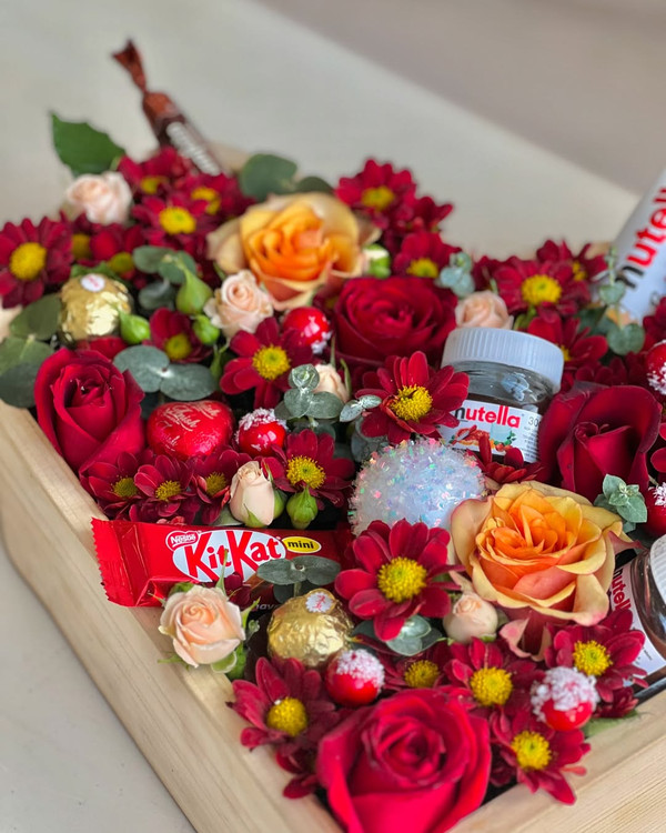 خرید باکس قلب چوبی - گل ساسان گلفروشی رشت