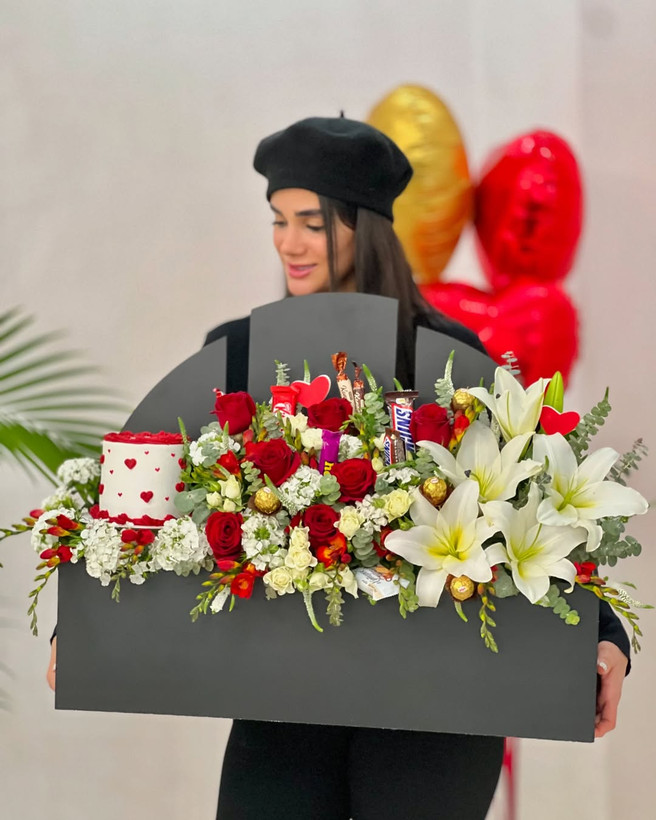 خرید باکس کادو لاکچری - گل ساسان گلفروشی رشت