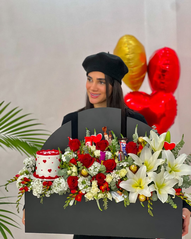 خرید باکس کادو لاکچری - گل ساسان گلفروشی رشت