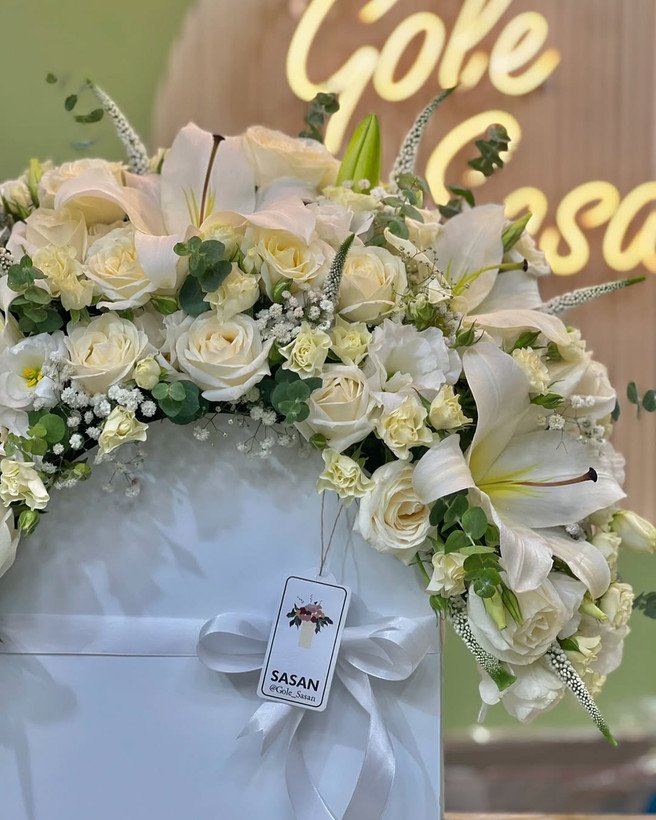 خرید باکس گل ابرک - گل ساسان گلفروشی رشت