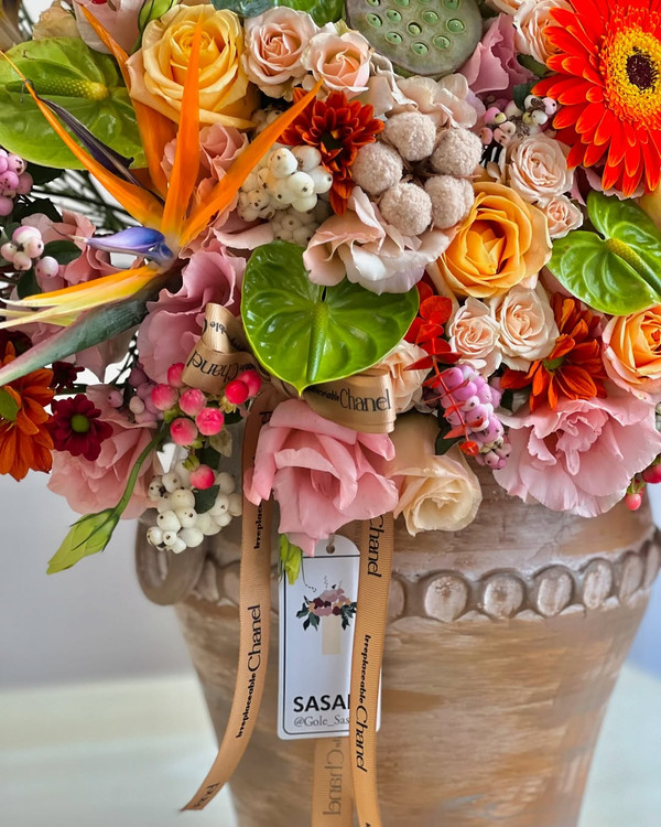 خرید سبد گل پاییزی ندا - گل ساسان گلفروشی رشت