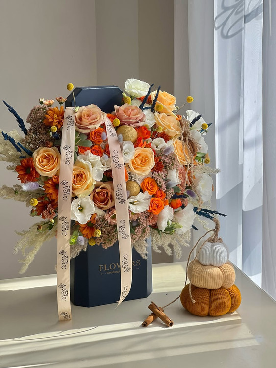 خرید باکس پاییزی دلربا - گل ساسان گلفروشی رشت