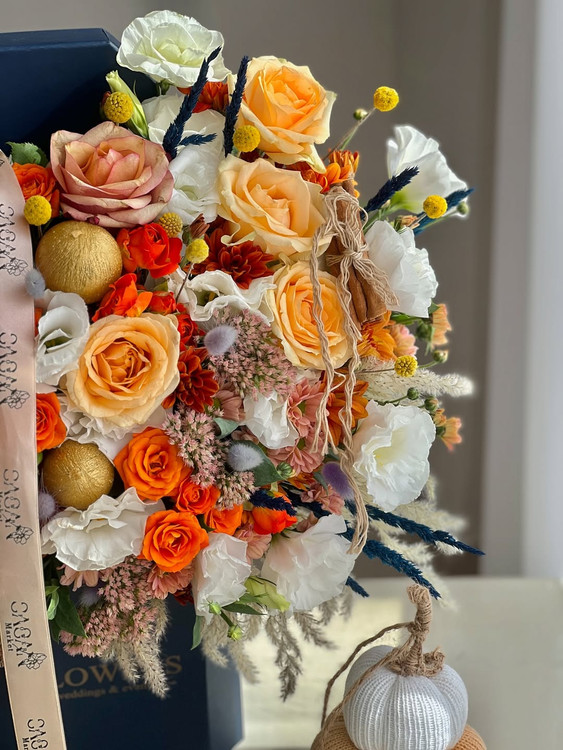 خرید باکس پاییزی دلربا - گل ساسان گلفروشی رشت