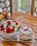 خرید باکس گل و کیک مهدیس - گل ساسان گلفروشی رشت