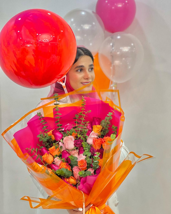 خرید دسته گل رنگارنگ - گل ساسان گلفروشی رشت