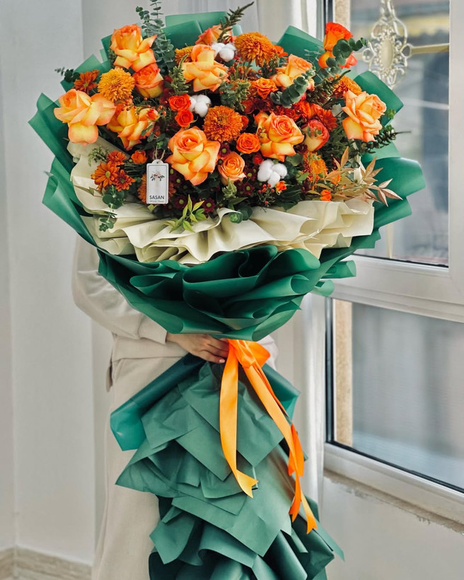 خرید دسته گل لانگ آبان - گل ساسان گلفروشی رشت
