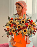 خرید باکس گل پرتغالی - گل ساسان گلفروشی رشت