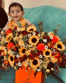 خرید باکس گل پرتغالی - گل ساسان گلفروشی رشت