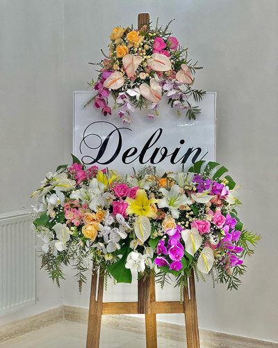 خرید پایه گل دلوین - گل ساسان گلفروشی رشت