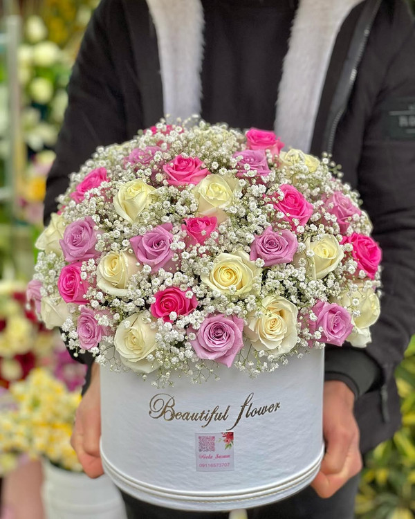 خرید باکس گل ملیسا - گل ساسان گلفروشی رشت