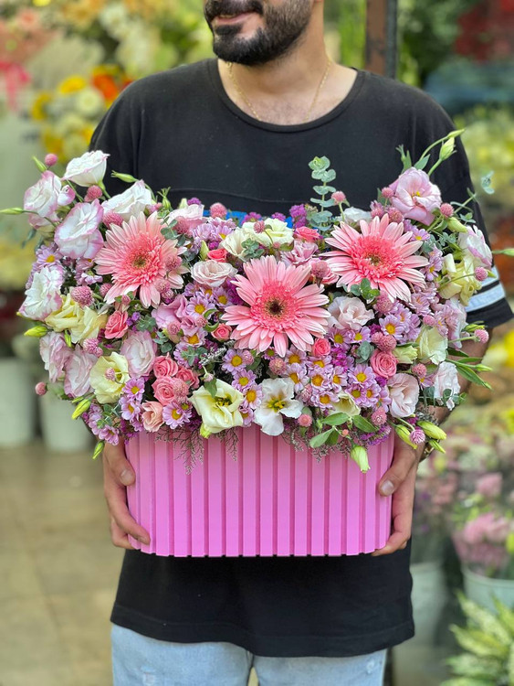 خرید باکس گل نازنین - گل ساسان گلفروشی رشت