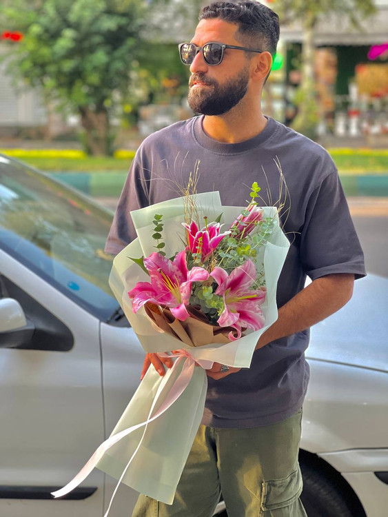 خرید دسته گل عطرین - گل ساسان گلفروشی رشت