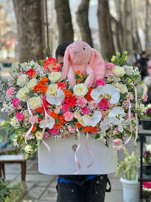 خرید باکس گل ملورین - گل ساسان گلفروشی رشت