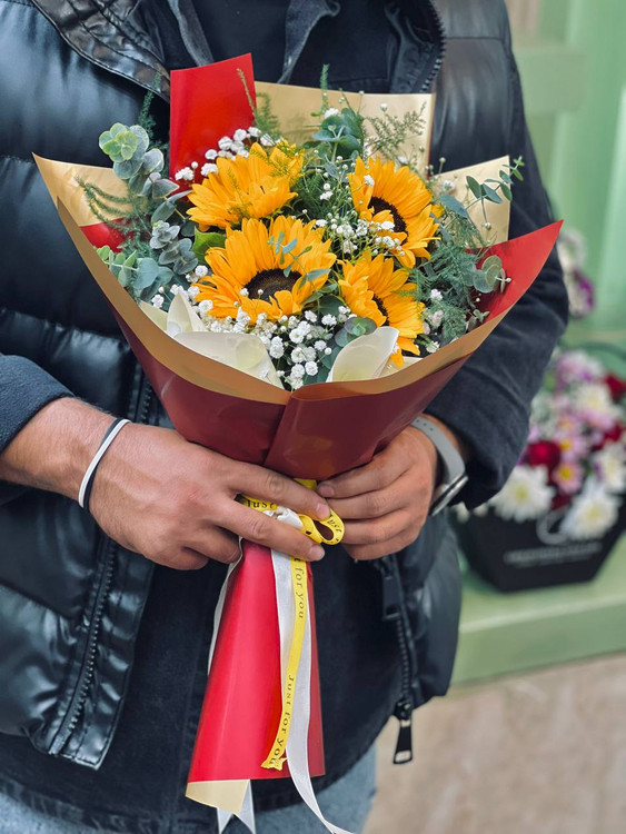 خرید دسته گل صحرا - گل ساسان گلفروشی رشت