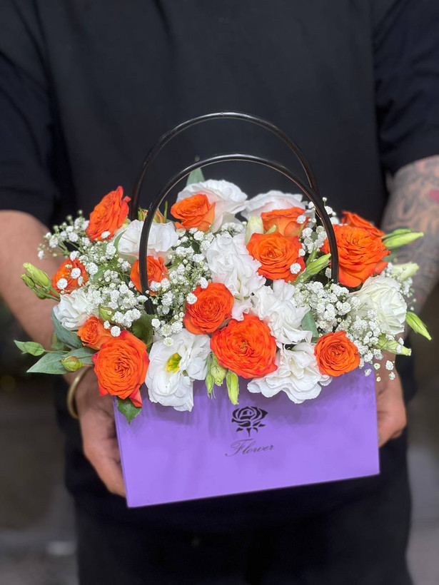 خرید باکس گل پاییزی - گل ساسان گلفروشی رشت