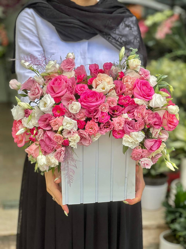 خرید باکس گل سوزان - گل ساسان گلفروشی رشت