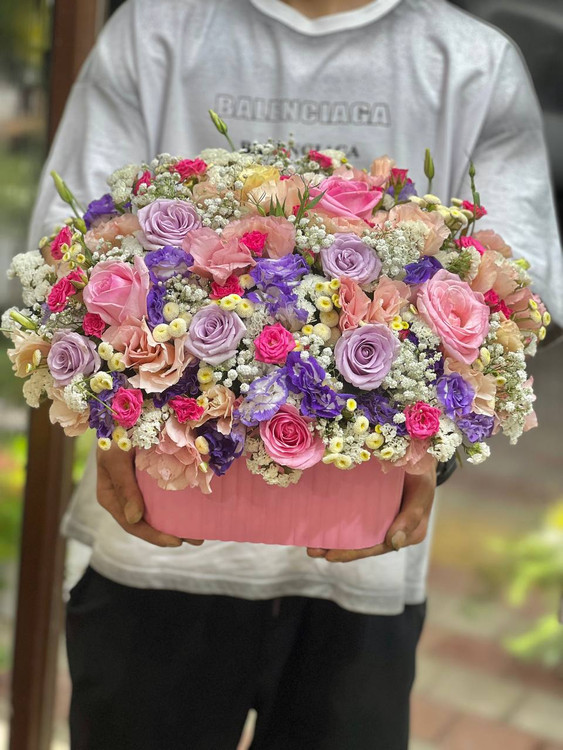 خرید باکس گل میشل - گل ساسان گلفروشی رشت