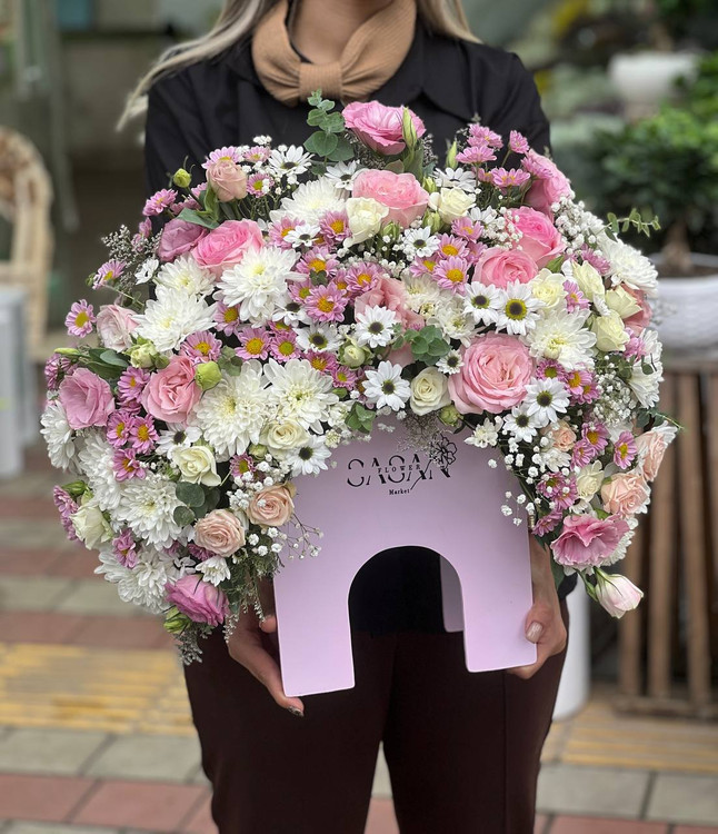 خرید باکس گل پری دریایی - گل ساسان گلفروشی رشت