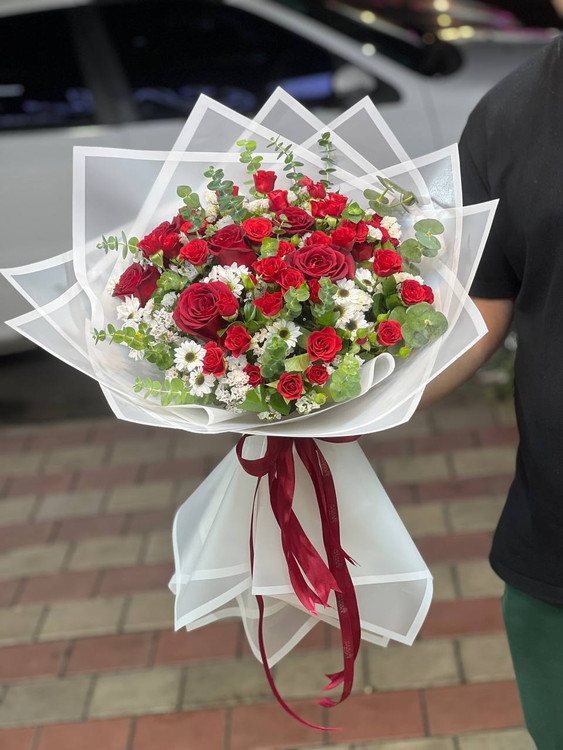 خرید دسته گل آیشن - گل ساسان گلفروشی رشت