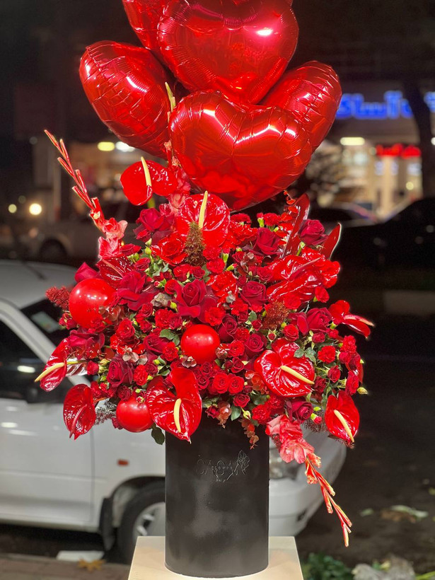 خرید باکس گل آسو - گل ساسان گلفروشی رشت