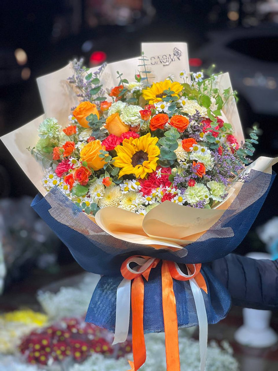 خرید دسته گل ویولت - گل ساسان گلفروشی رشت