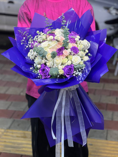 خرید دسته گل purple - گل ساسان گلفروشی رشت