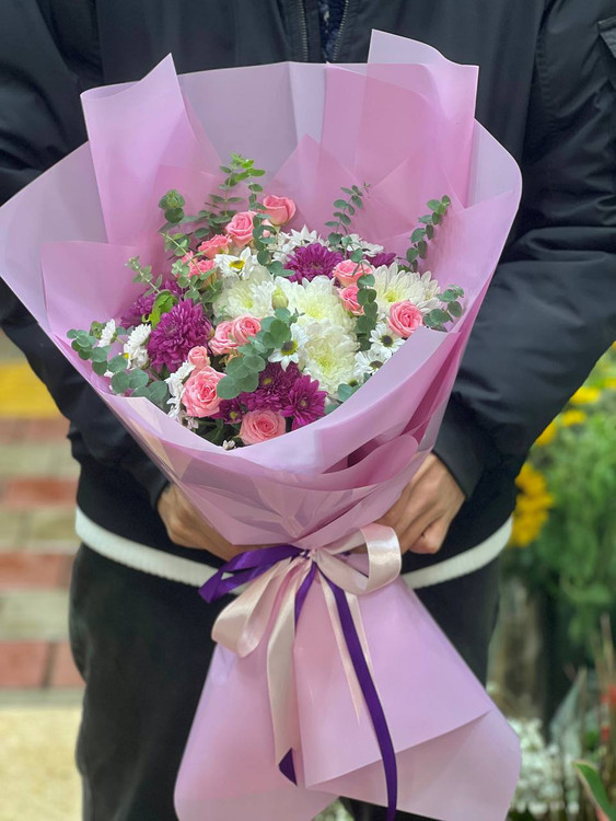 خرید دسته گل کیمیا - گل ساسان گلفروشی رشت