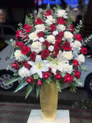 خرید جام گل رز قرمز - گل ساسان گلفروشی رشت